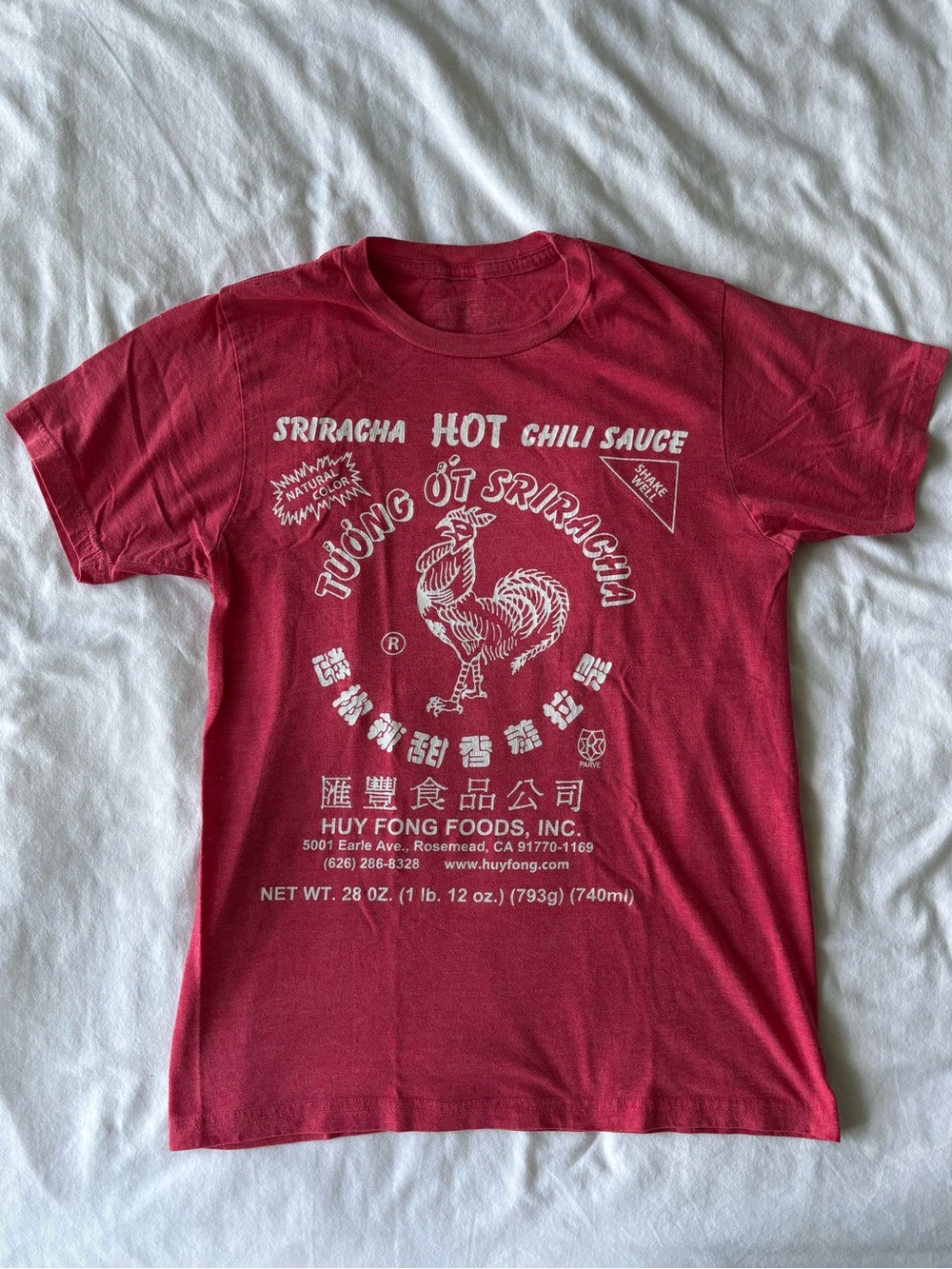 Huy Fong Sriracha Red Graphic Short Sleeve Tee - Women
